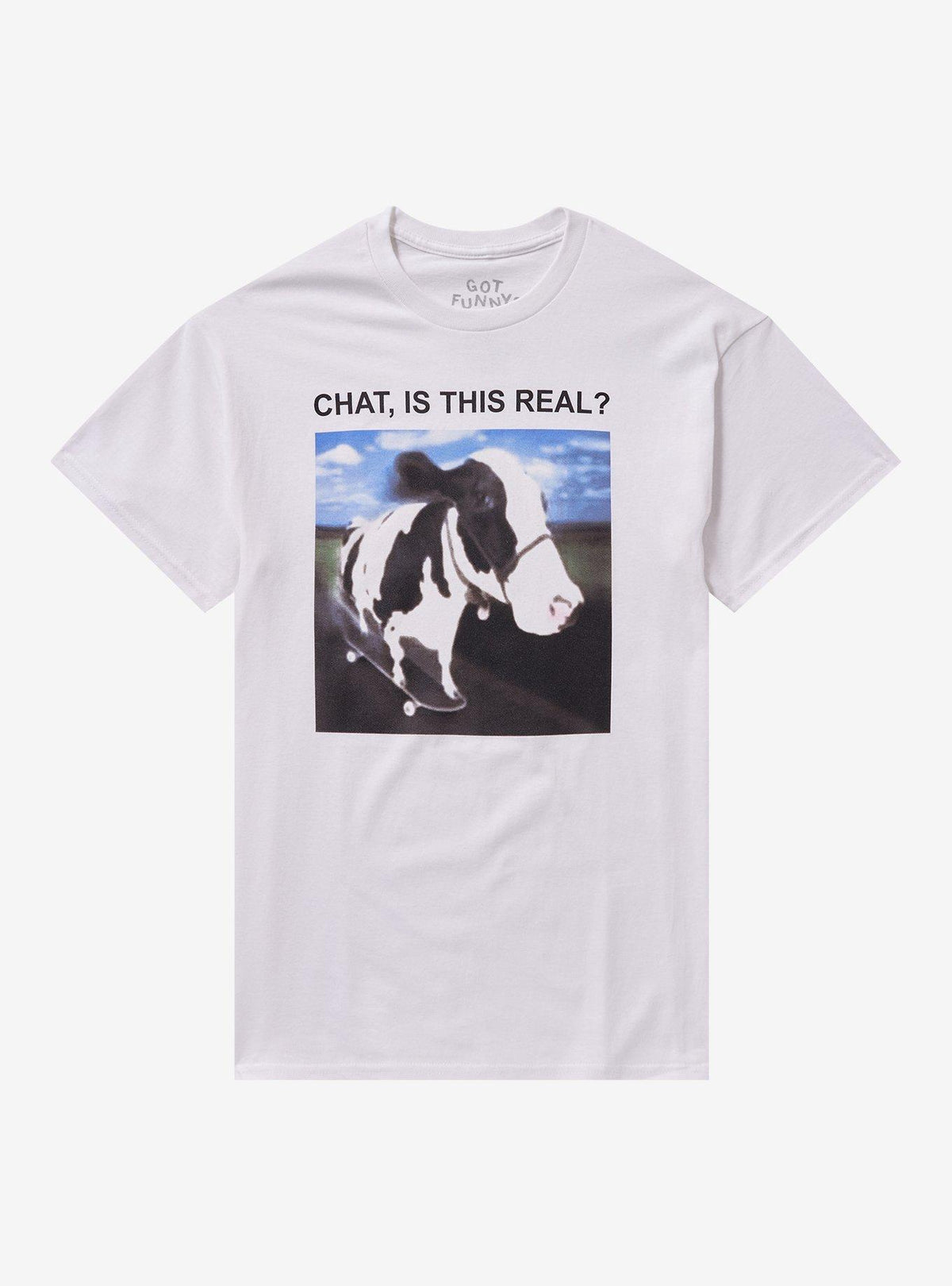 Chat Is This Real Cow TShirt By Got Funny Graphic Tee | Graphic Tee | Unisex Shirt | Premium Quality Apparel