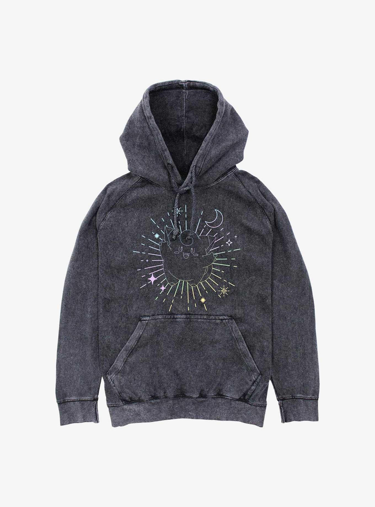 monster gamer Celestial Clefairy Mineral Wash Hoodie