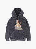 monster gamer Charmander Simple Mineral Wash Hoodie