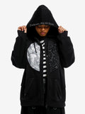 Wednesday Split Window Girls Oversized Hoodie