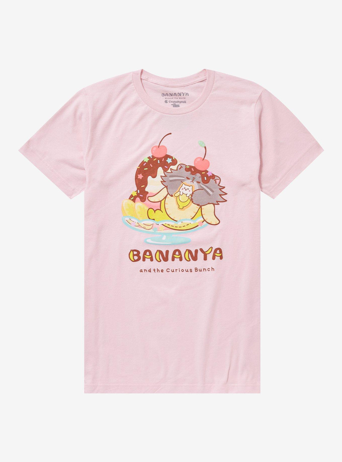 Bananya Ice Cream Sundae Girls T-Shirt | Premium Unisex T-Shirt, Trending Graphic Tee