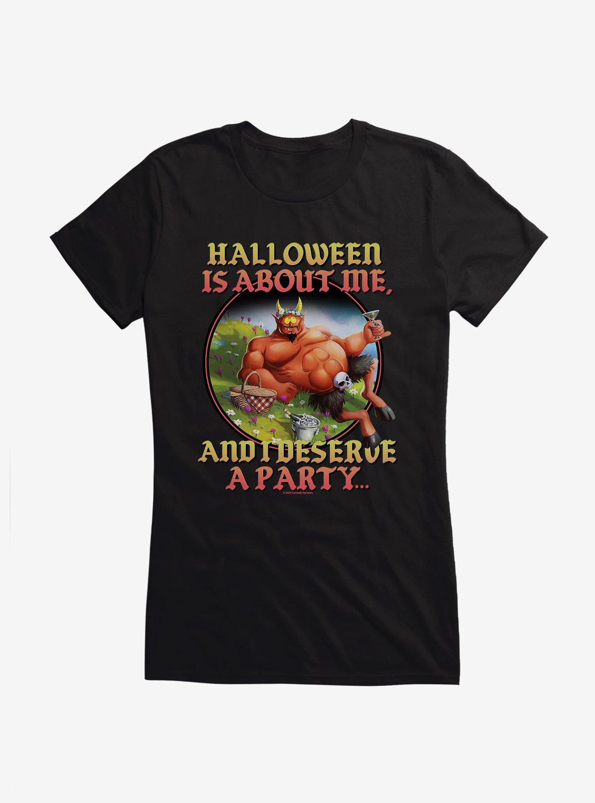 South Park Satan Halloween Is About Me Girls T-Shirt
