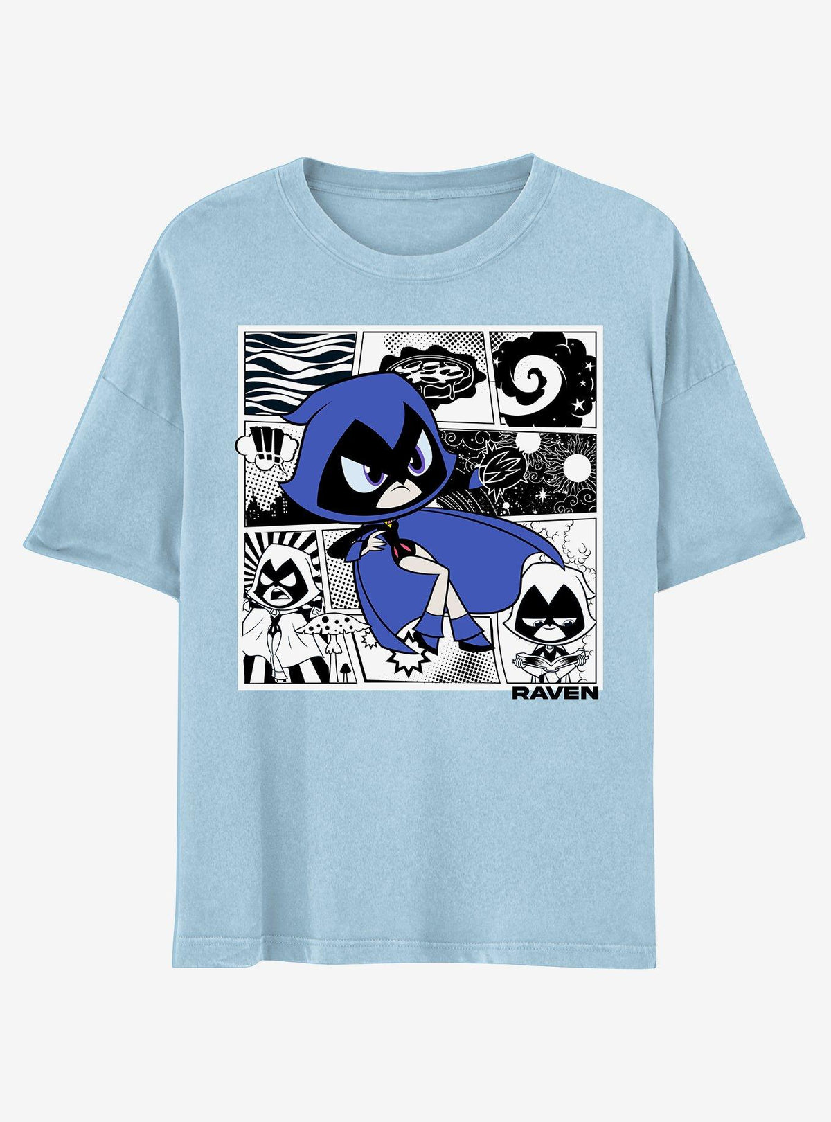 Teen Titans Go Raven Comic Collage Girls T-Shirt | Premium Unisex T-Shirt, Trending Graphic Tee