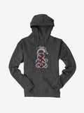 Vikings Valhalla Snarling Wolf Symbol Hoodie