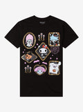 Hello Kitty And Friends Halloween Portraits Puff Print Girls T-Shirt