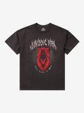 Jurassic Park Red Dinosaur Metal TShirt Graphic Tee | Graphic Tee | Unisex Shirt | High-Quality Print