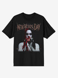 New Years Day Half Black Heart Album Cover T Shirt