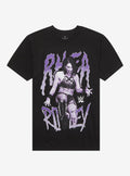 WWE Rhea Ripley Kicking Portrait Girls TShirt Graphic Tee | Graphic Tee | Unisex Shirt | High-Quality Print