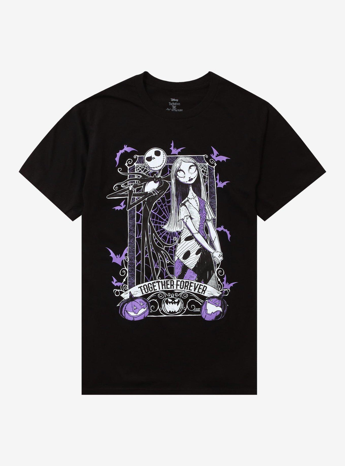 The Nightmare Before Christmas Jack & Sally Together Forever T-shirt | Trendy Graphic Tee
