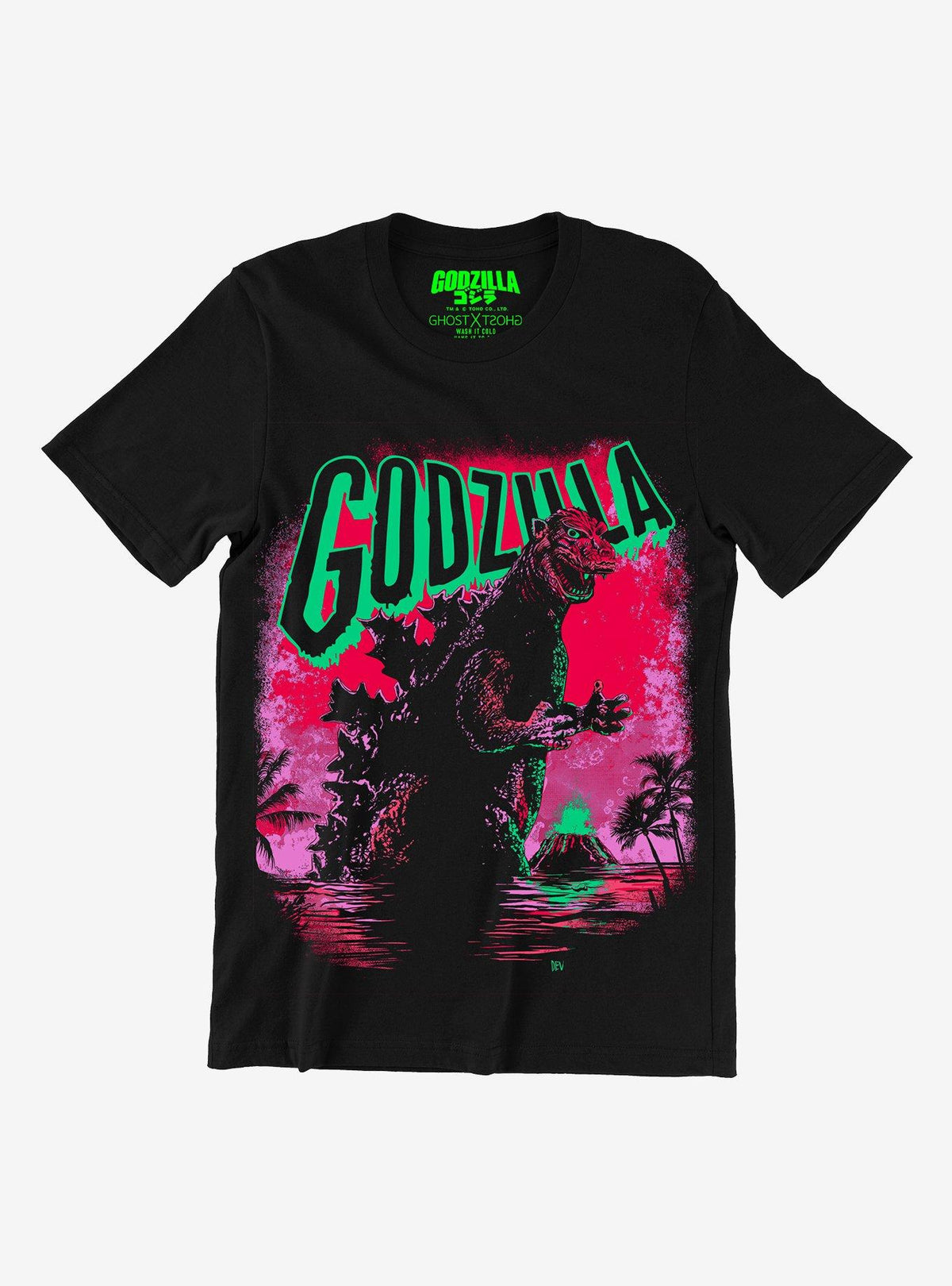 Ghost X Ghost Godzilla Portrait TShirt Graphic Tee | Graphic Tee | Unisex Shirt | Premium Quality Apparel