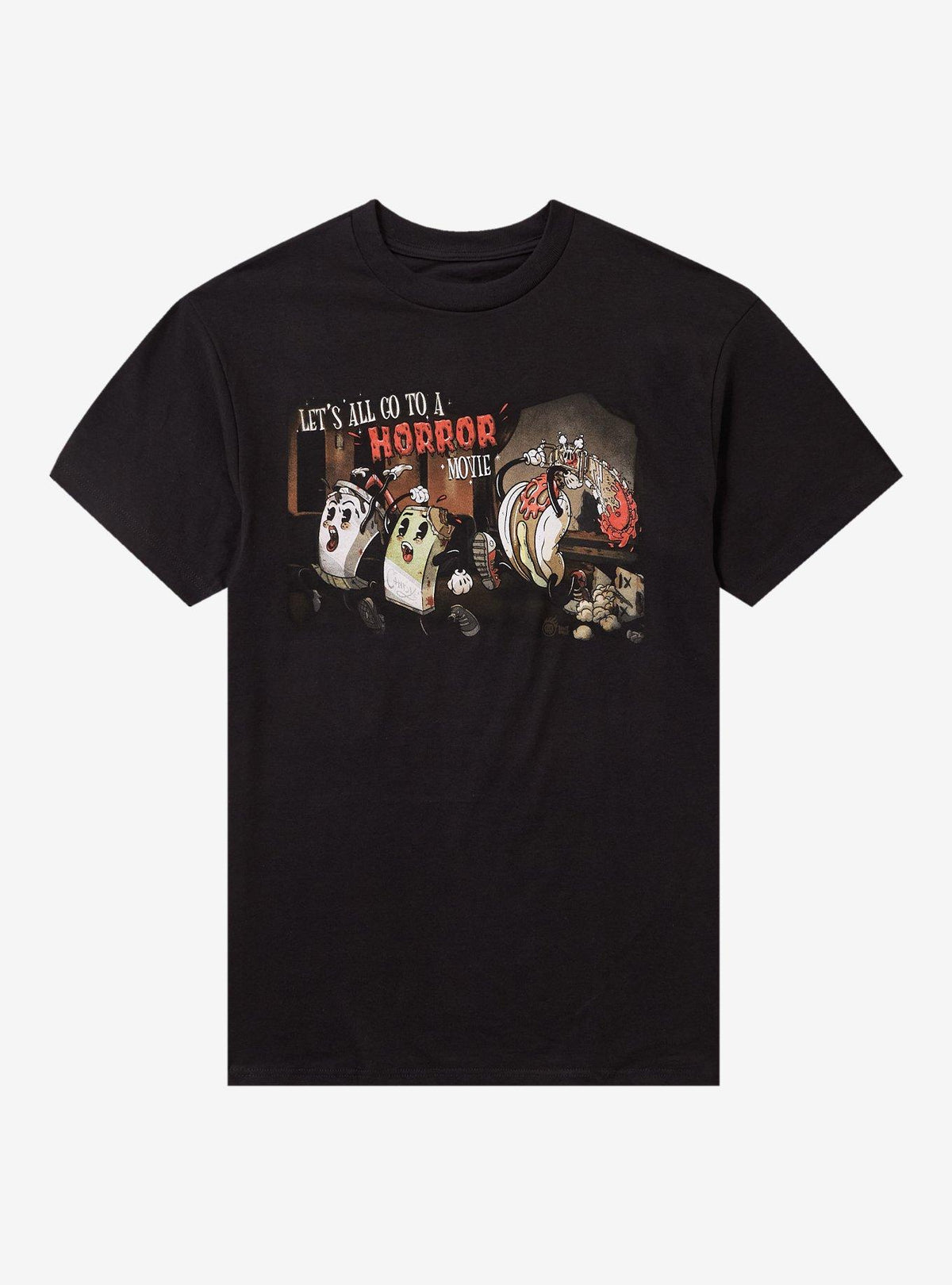 Spicy Donut Horror Movie Time TShirt Graphic Tee | Graphic Tee | Unisex Shirt | High-Quality Print