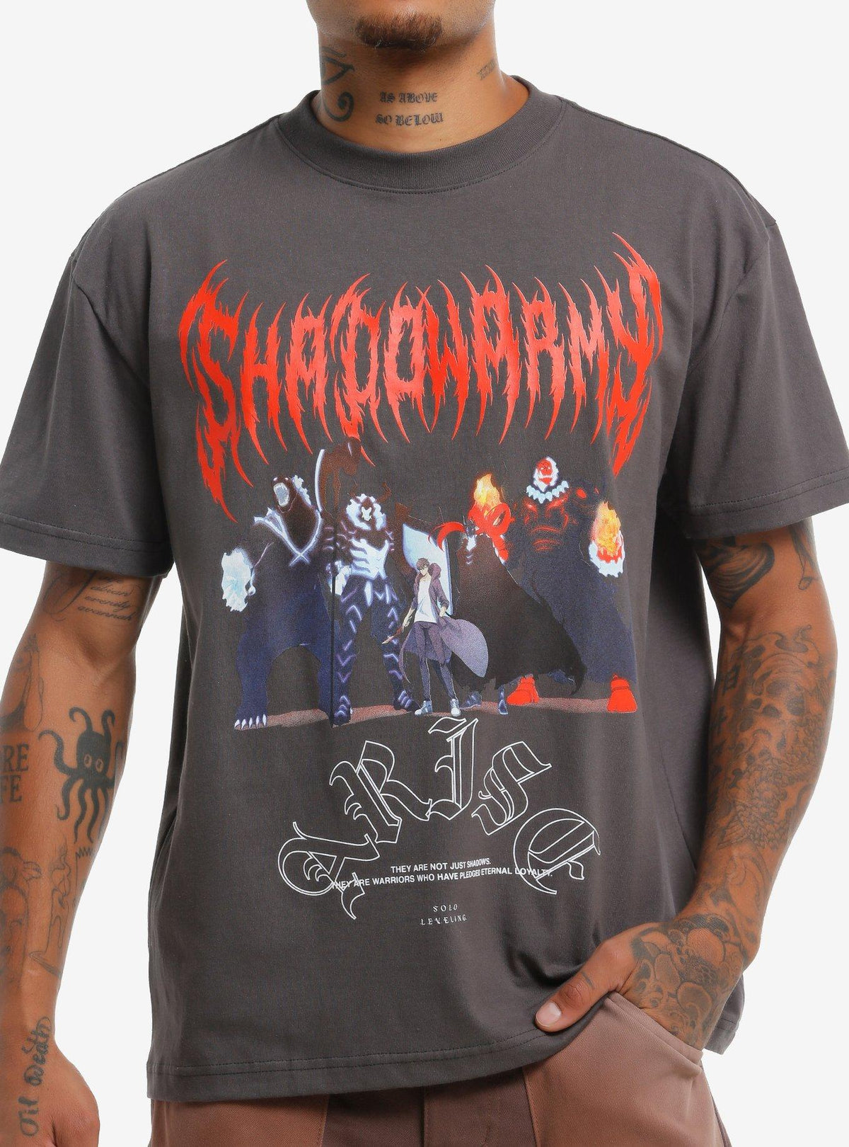 Solo Leveling Shadow Army Metal T Shirt
