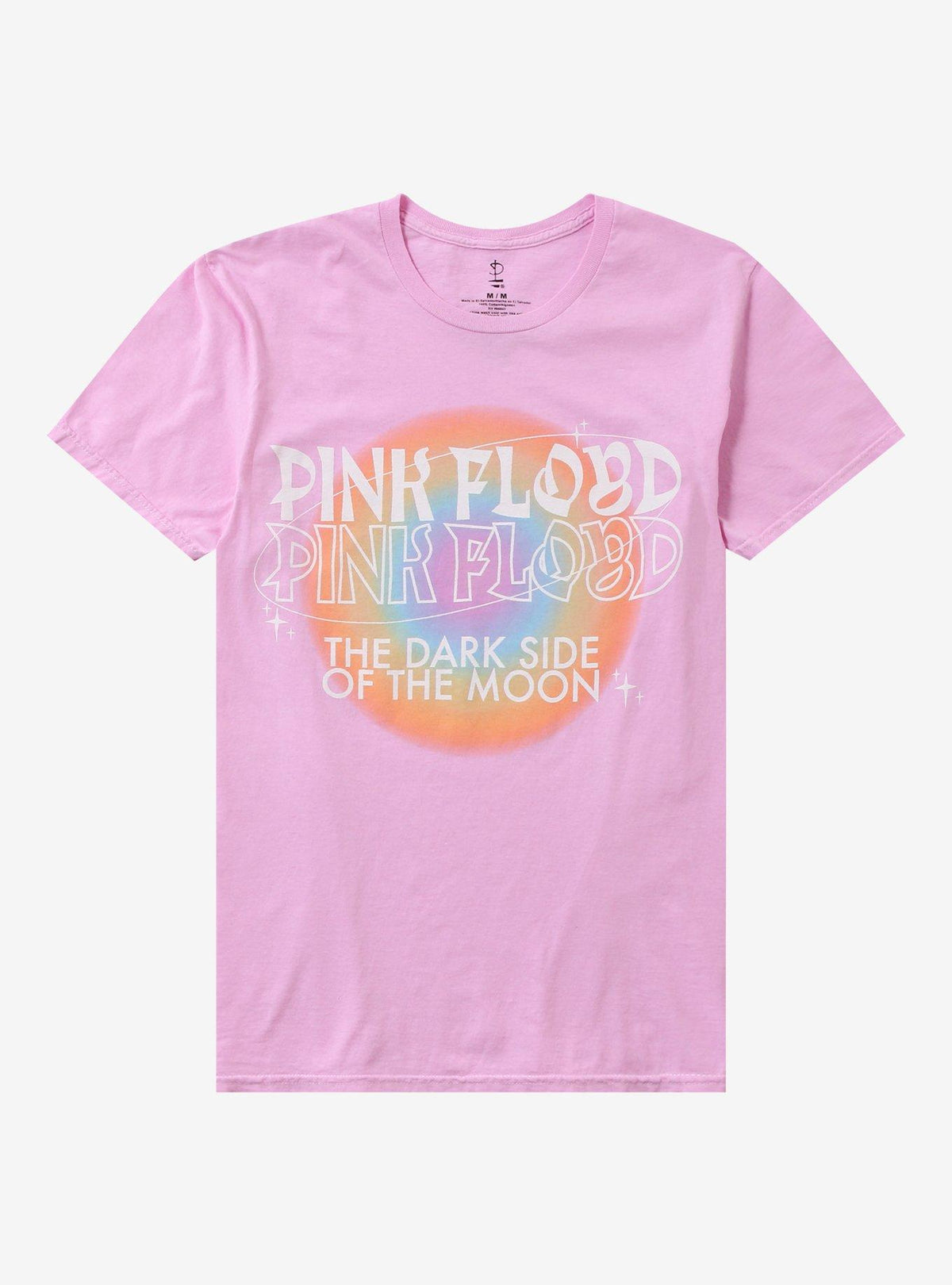 Pink Floyd Dark Side Of Moon Pastel Pink T Shirt