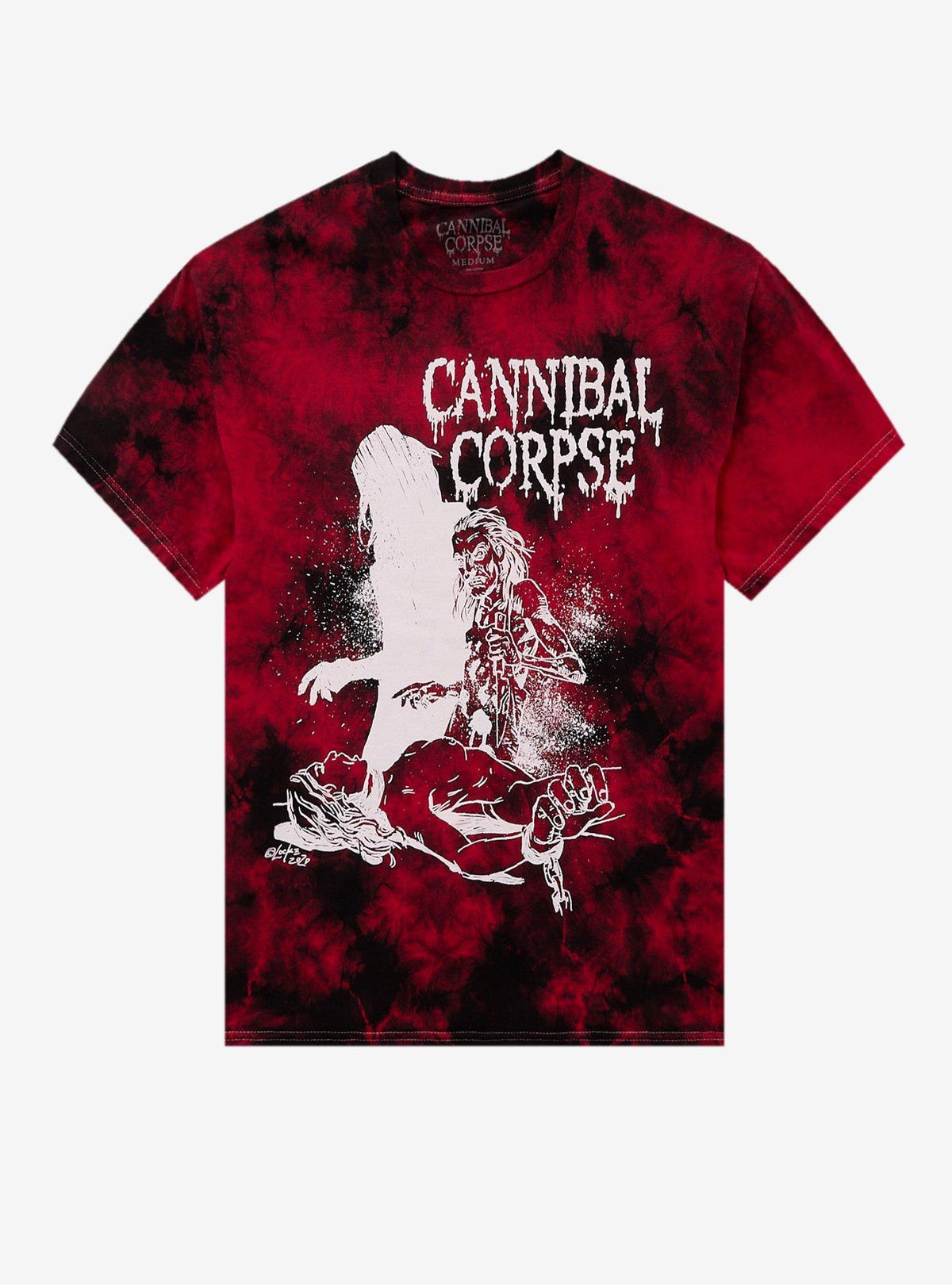 Cannibal Corpse Zombie Red Tie Dye T Shirt