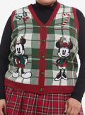 Her Universe Disney Mickey Mouse Minnie Mouse Holiday Icons Girls Sweater Vest Plus Size Graphic Tee | Graphic Tee | Unisex Shirt | High-Quality Print