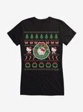 Hello Kitty Ugly Christmas Pattern Girls TShirt T-Shirt | High-Quality Print | Perfect For Daily Wear