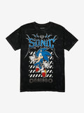 Sonic The Hedgehog Stripe Metal Dark Wash TShirt Graphic Tee | Graphic Tee | Unisex Shirt | Comfortable Daily Wear