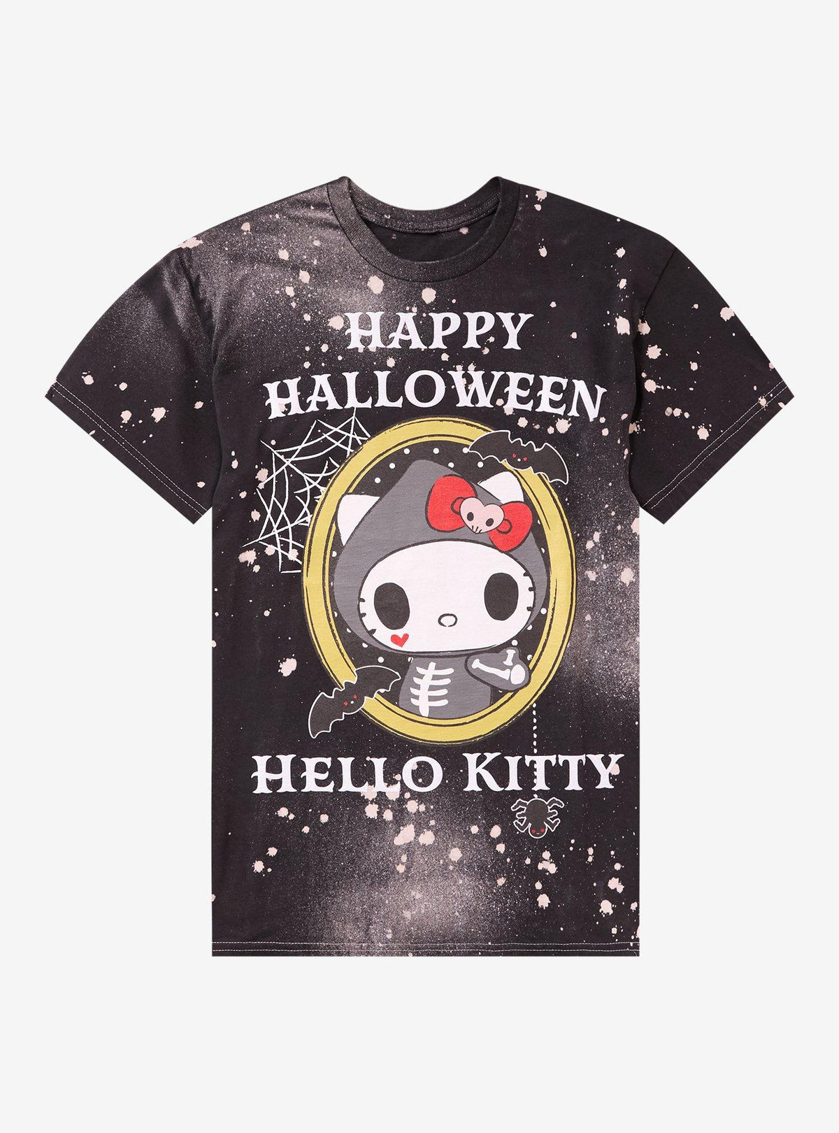 Hello Kitty Happy Halloween Glitter Splatter T-Shirt | Premium Unisex T-Shirt, Trending Graphic Tee