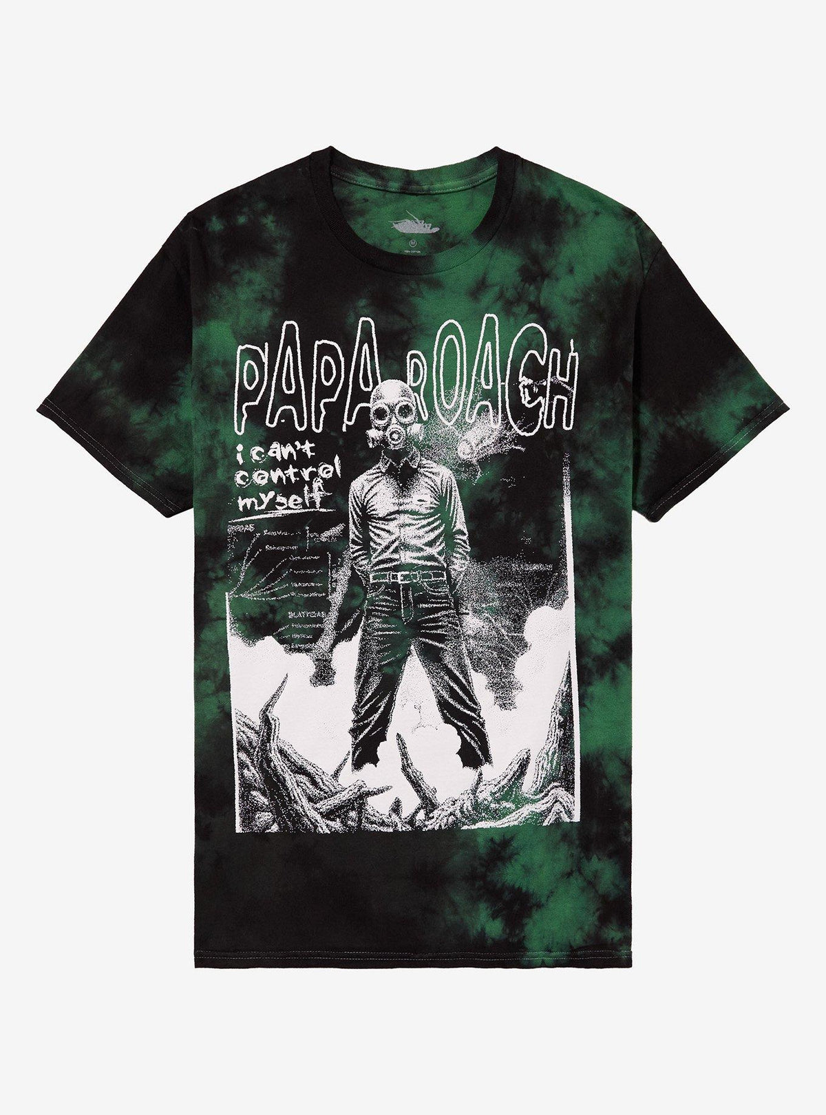 Papa Roach I Can't Control Myself Green Black Cloud Wash T-Shirt | Premium Unisex T-Shirt, Trending Graphic Tee