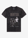 Jujutsu Kaisen First Years Puff Print Dark Wash T Shirt
