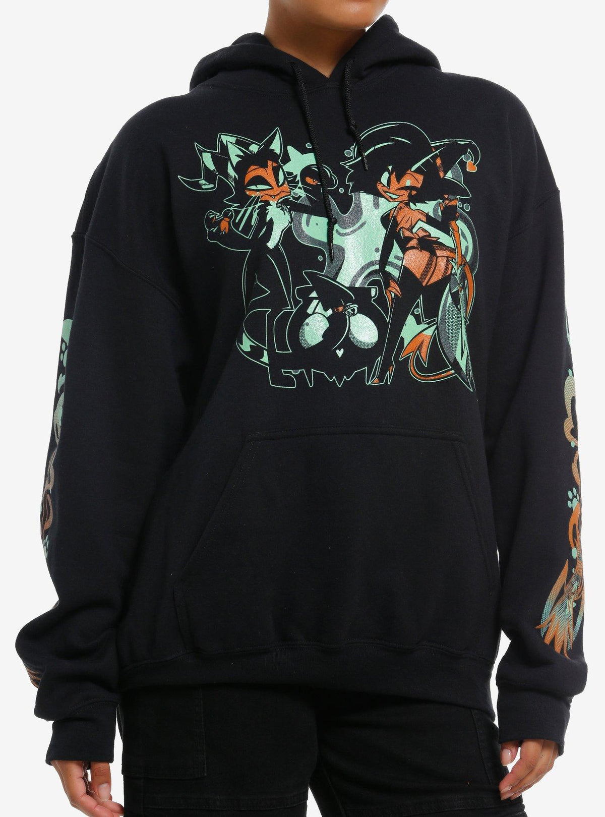 Helluva Boss Moxxie & Millie Halloween Costumes Hoodie