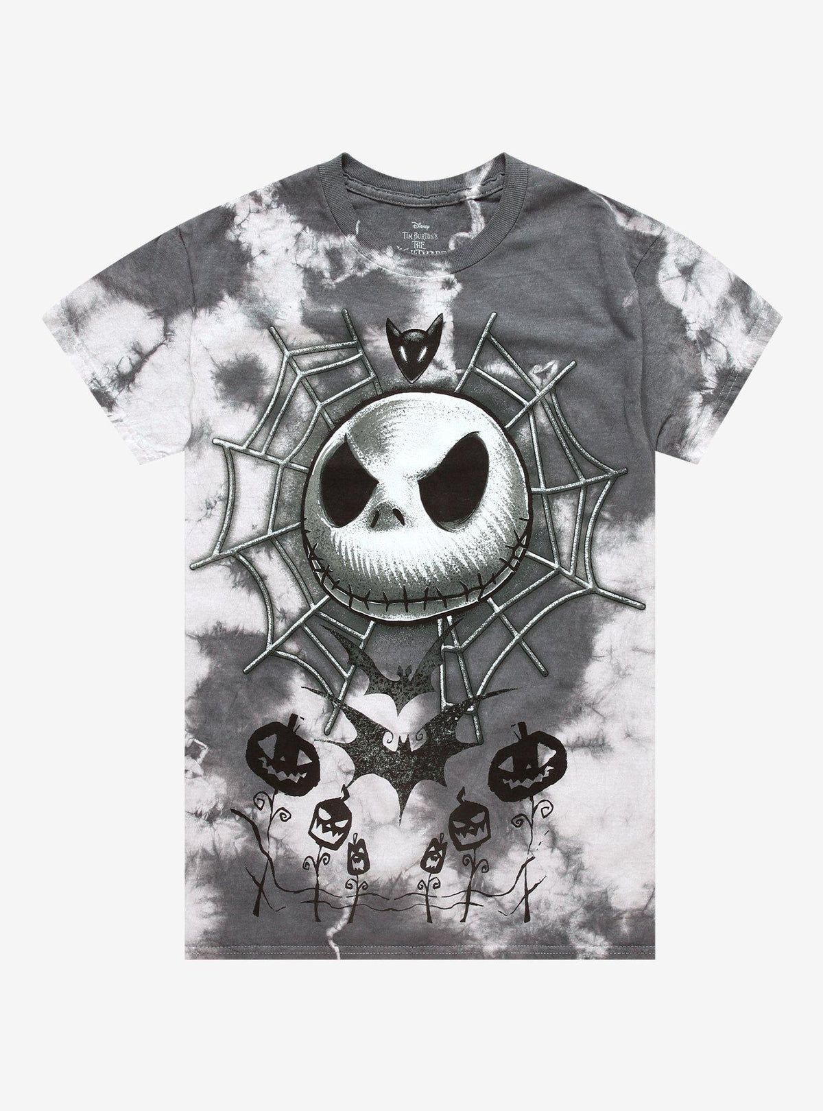 The Nightmare Before Christmas Jack Spiderweb TieDye TShirt T-Shirt | Premium Graphic | Perfect Holiday Gift