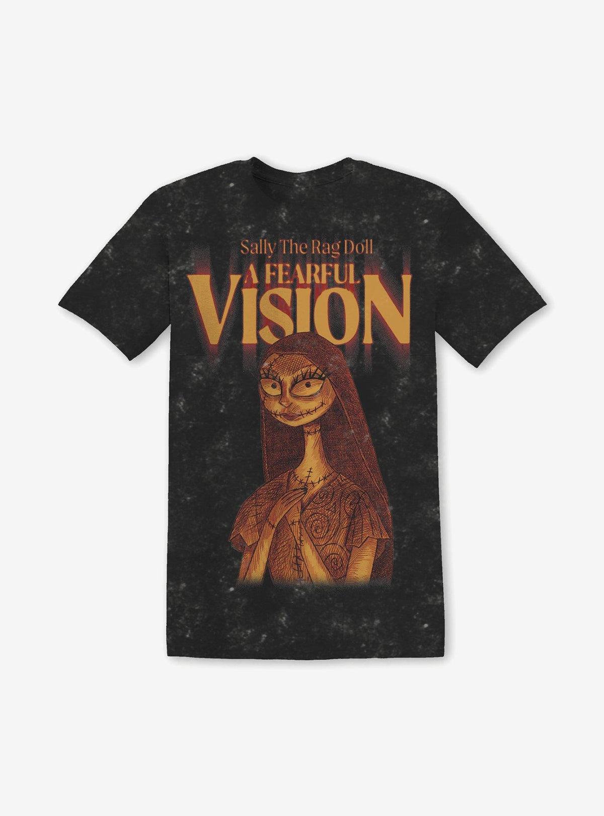 The Nightmare Before Christmas Sally Fearful Vision Dark Wash TShirt Graphic Tee | Graphic Tee | Unisex Shirt | Top Trending Fashion