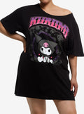 Kuromi OffTheShoulder TShirt Dress Plus Size T-Shirt | Holiday Edition | Top Pick For Gifting
