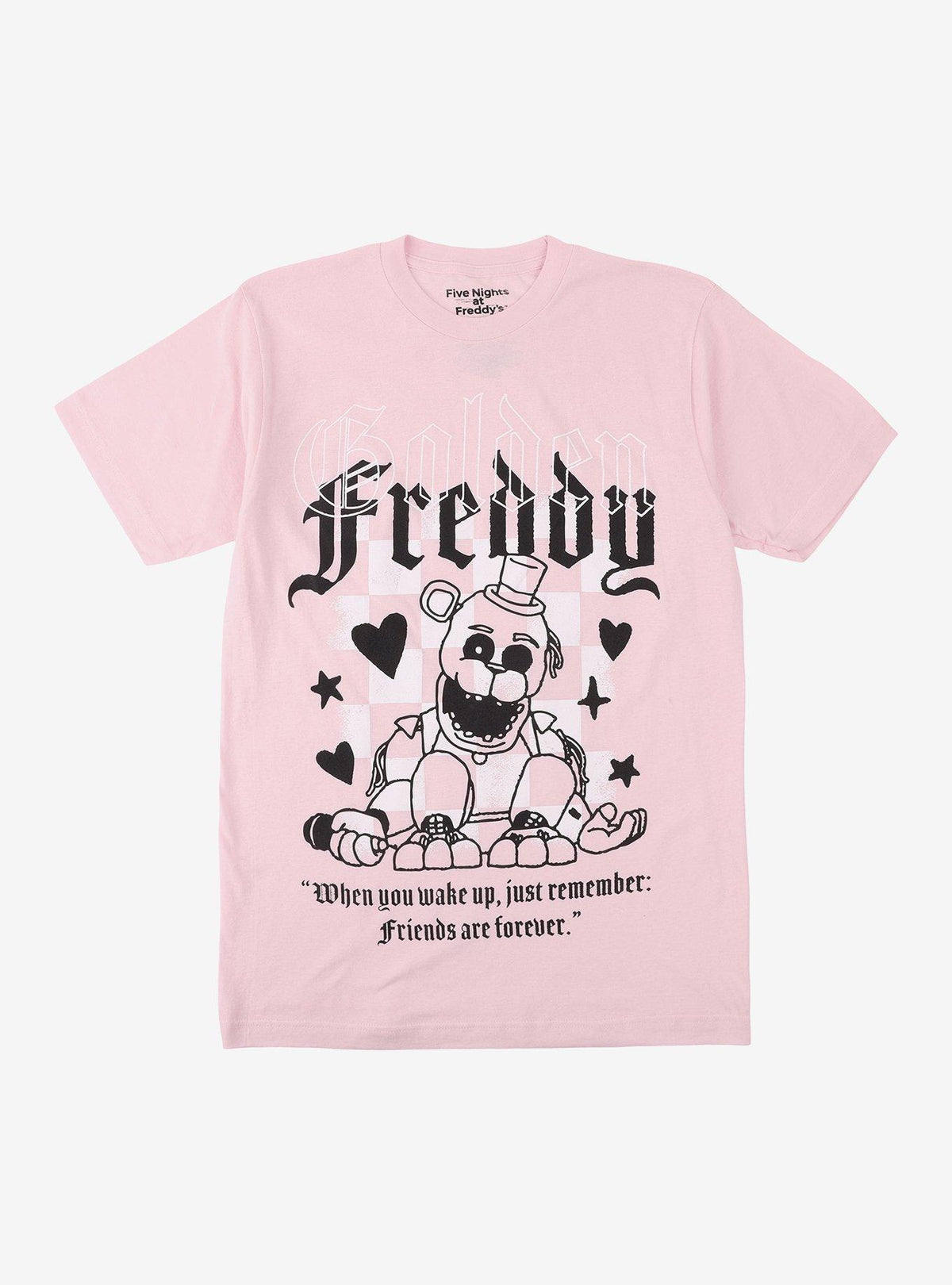 Five Nights At Freddys Pink Checkered TShirt Graphic Tee | Graphic Tee | Unisex Shirt | Comfortable Daily Wear