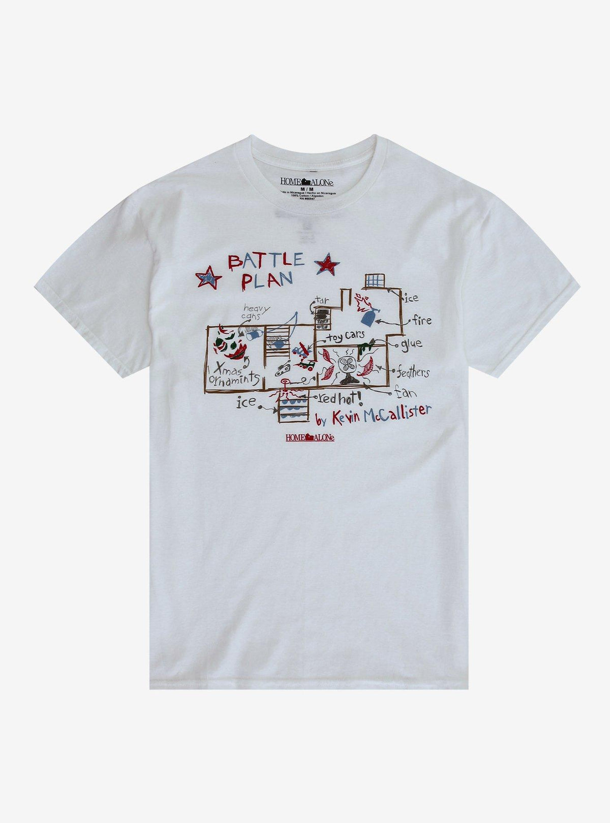 Home Alone Kevin Mccallister Map T Shirt