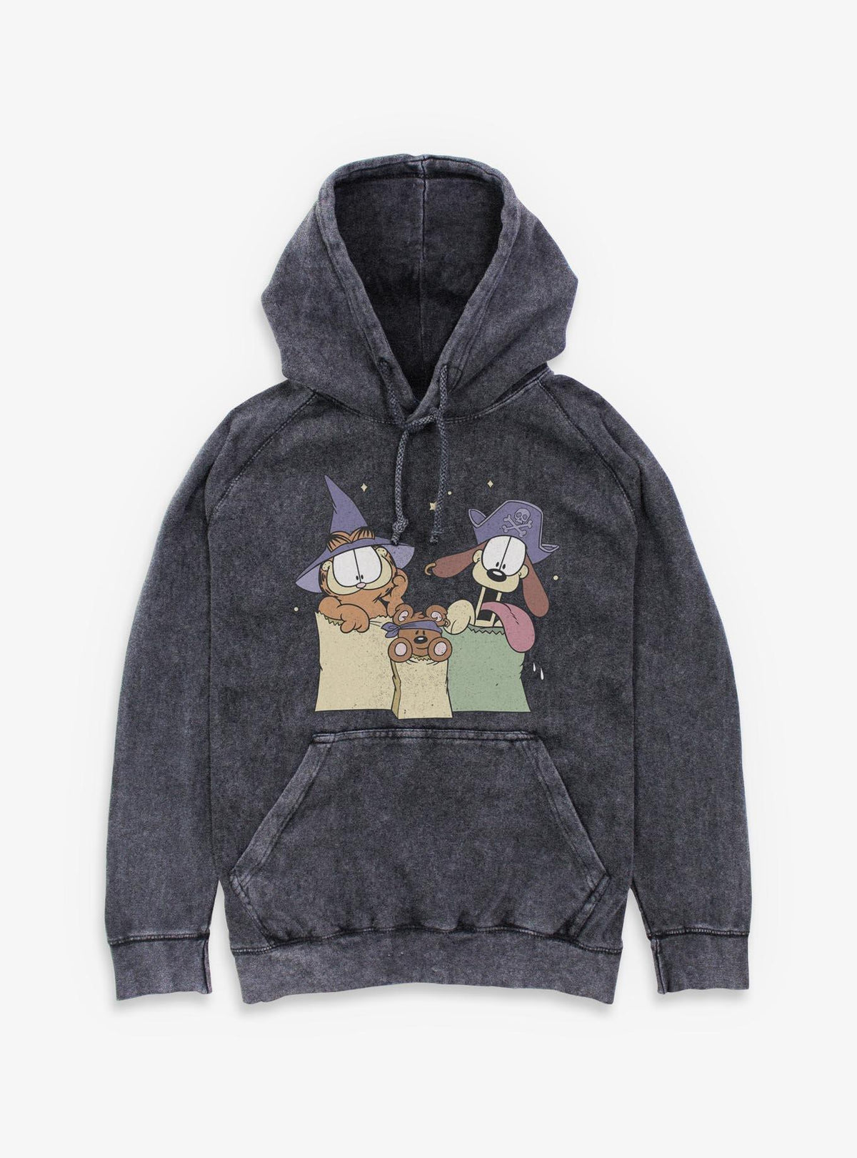 Garfield Spooky Friends Mineral Wash Hoodie