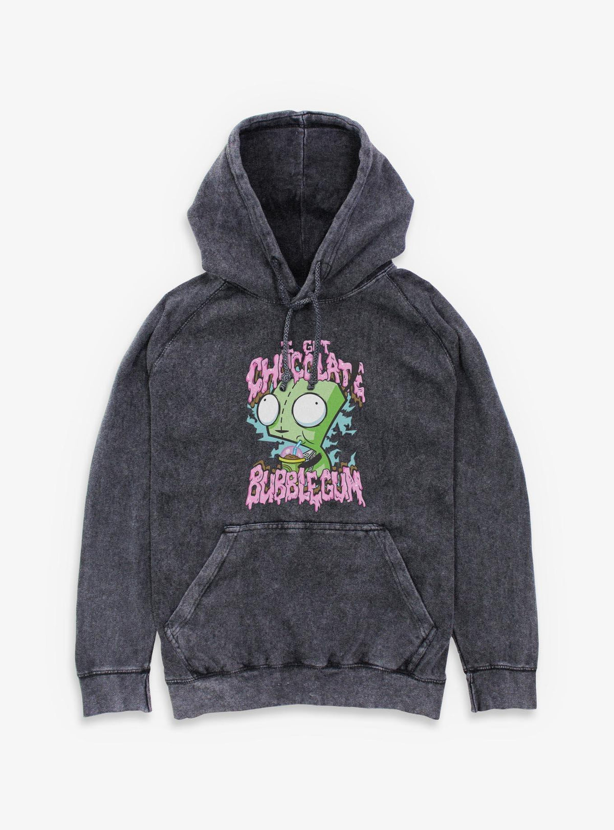 Invader ZIM Chocolate Bubblegum Mineral Wash Hoodie