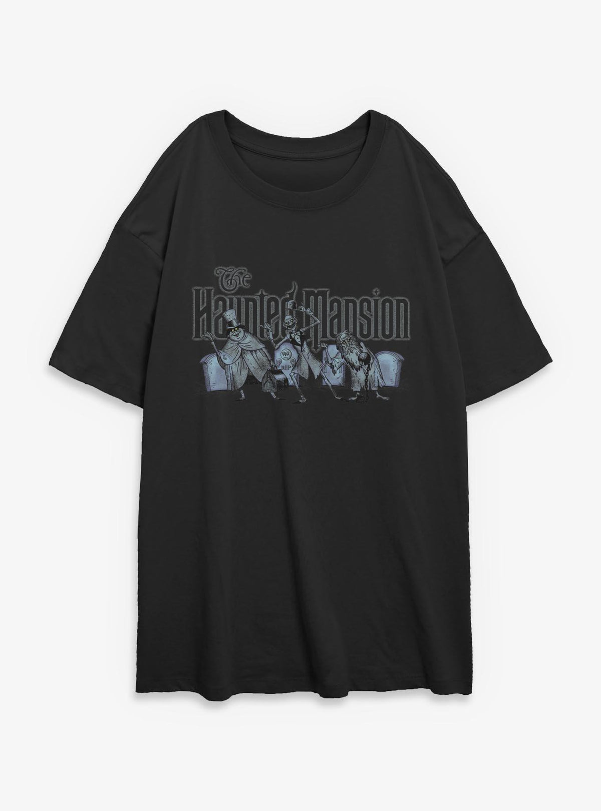 Disney The Haunted Mansion Spooky Hitchhiking Ghost Girls Oversized T-Shirt