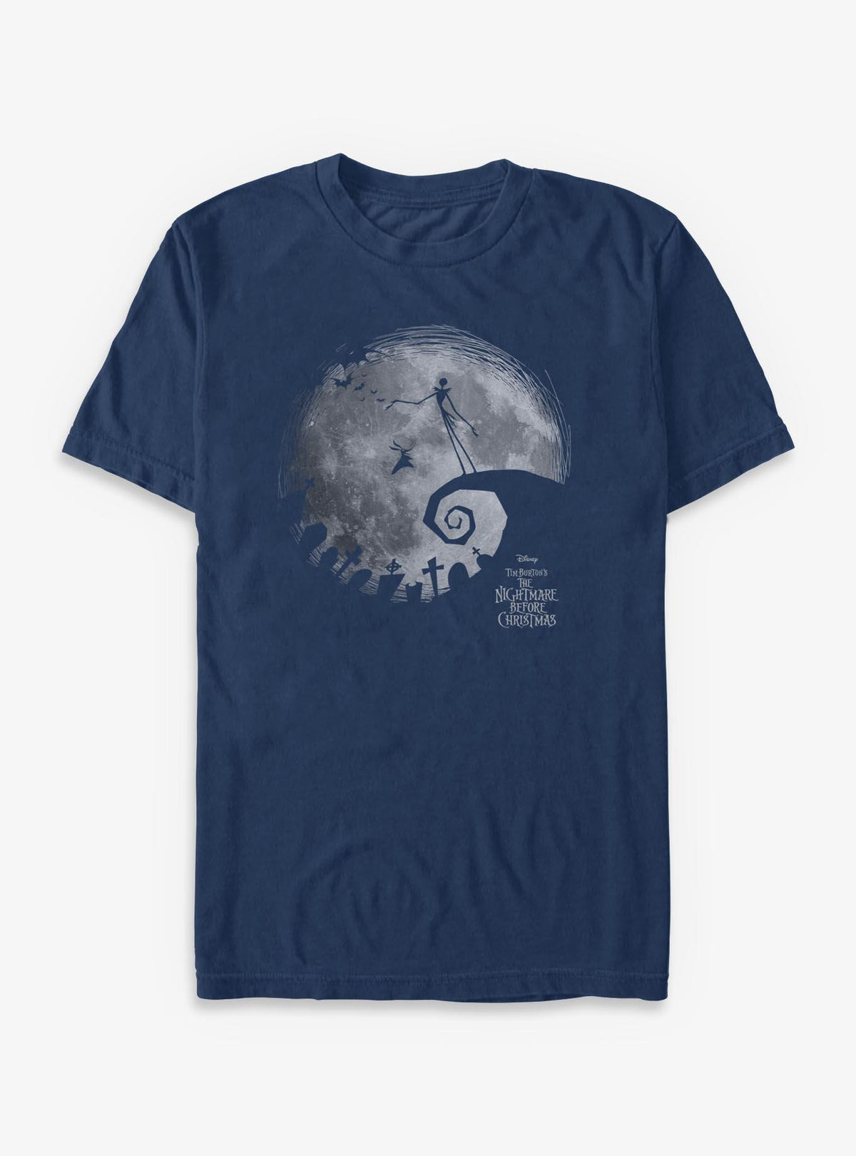 Disney The Nightmare Before Christmas The Nightmare Moon Garment Dye TShirt T-Shirt | Top Trending Graphic | Great For Christmas Season