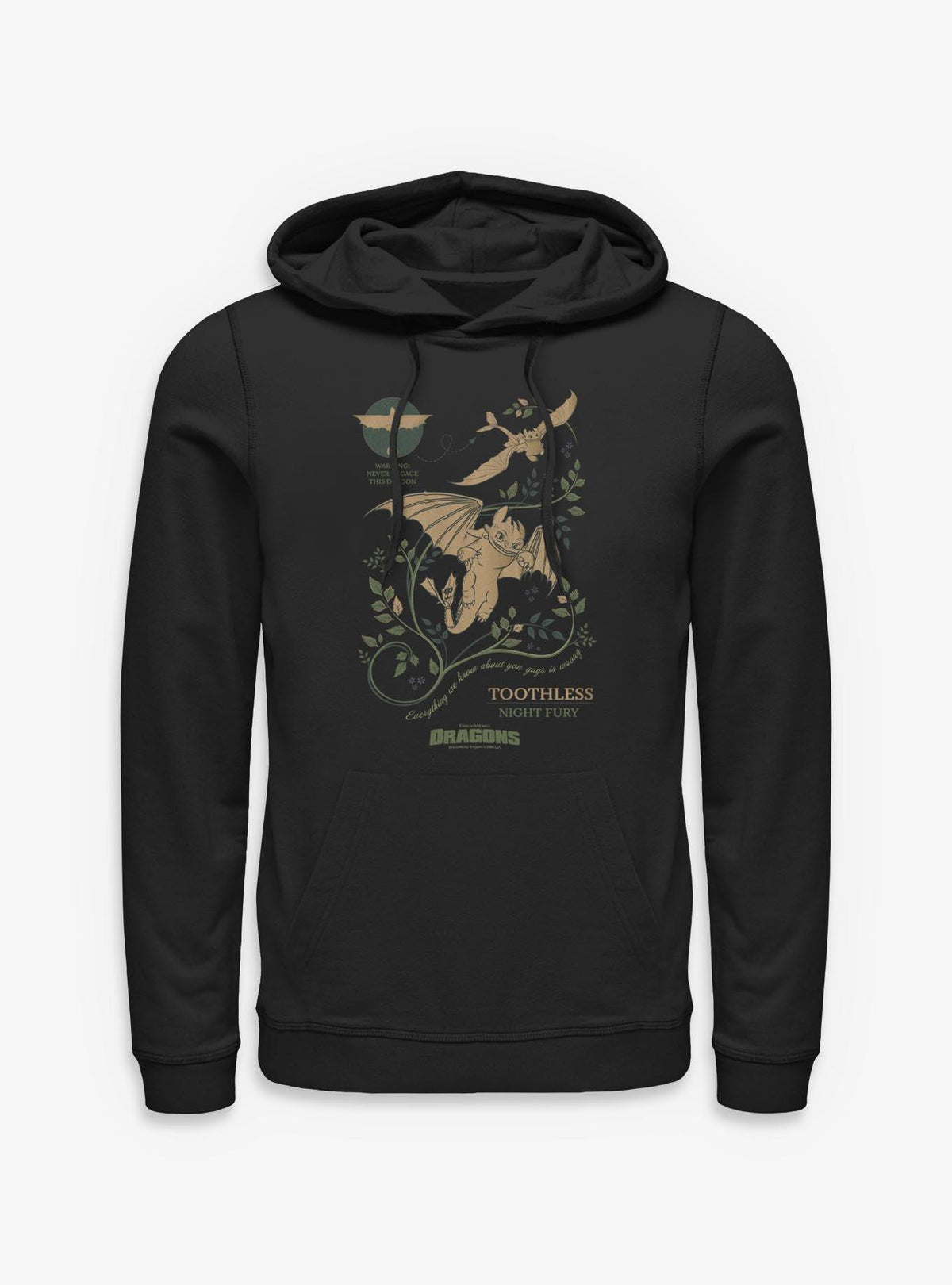 How To Train Your Dragon Toothless Warning Hoodie