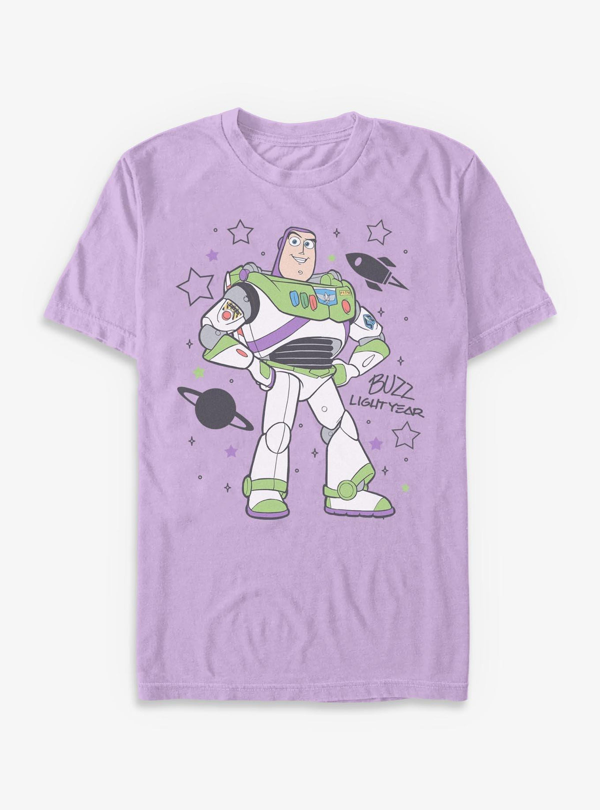 Disney Pixar Toy Story Signature Buzz Garment Dye T-shirt | Trendy Graphic Tee