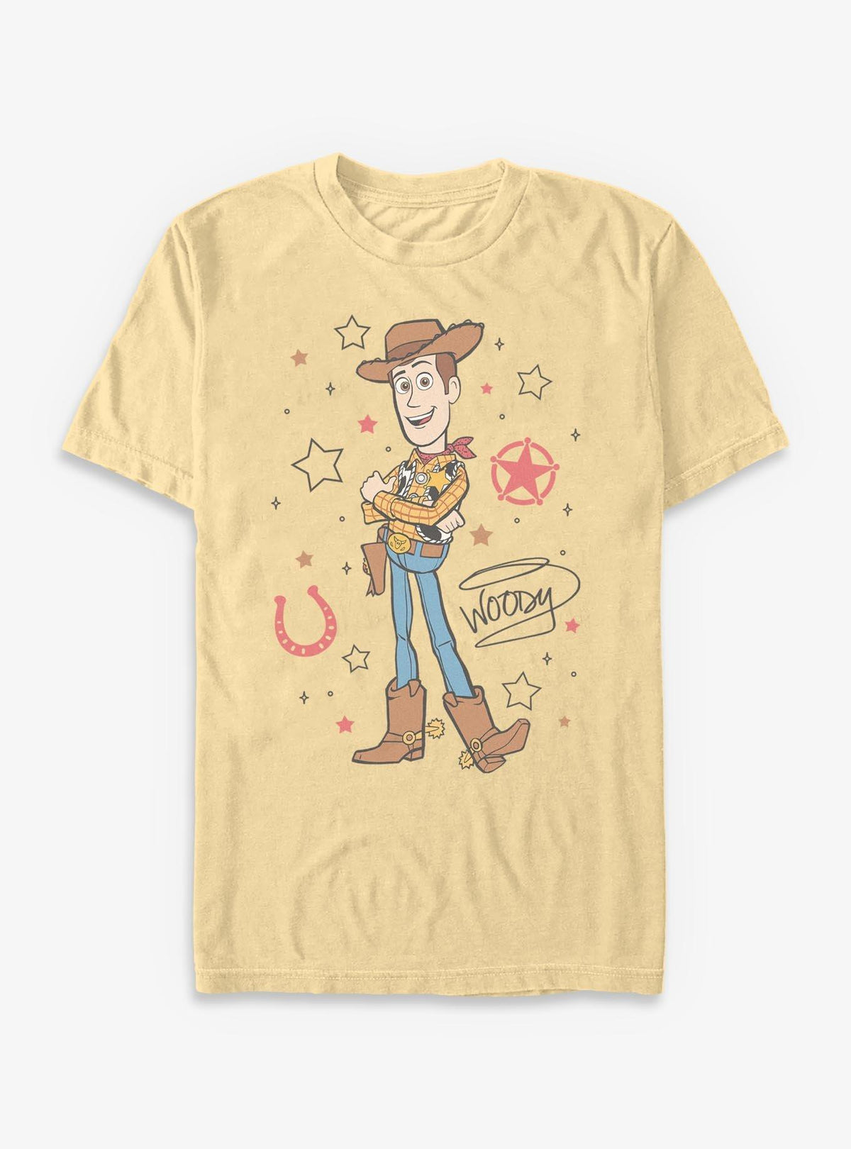 Disney Pixar Toy Story Signature Woody Garment Dye T-shirt | Trendy Graphic Tee