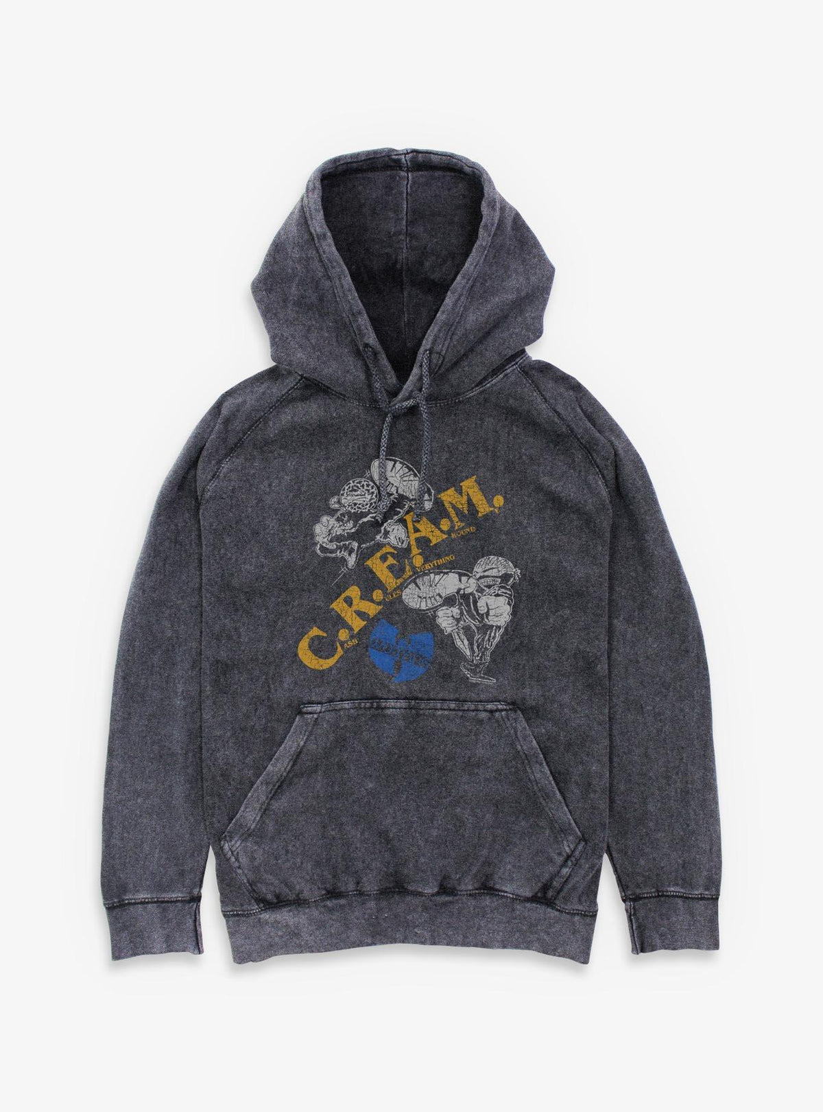 Wu-Tang Clan C R E A M Mineral Wash Hoodie