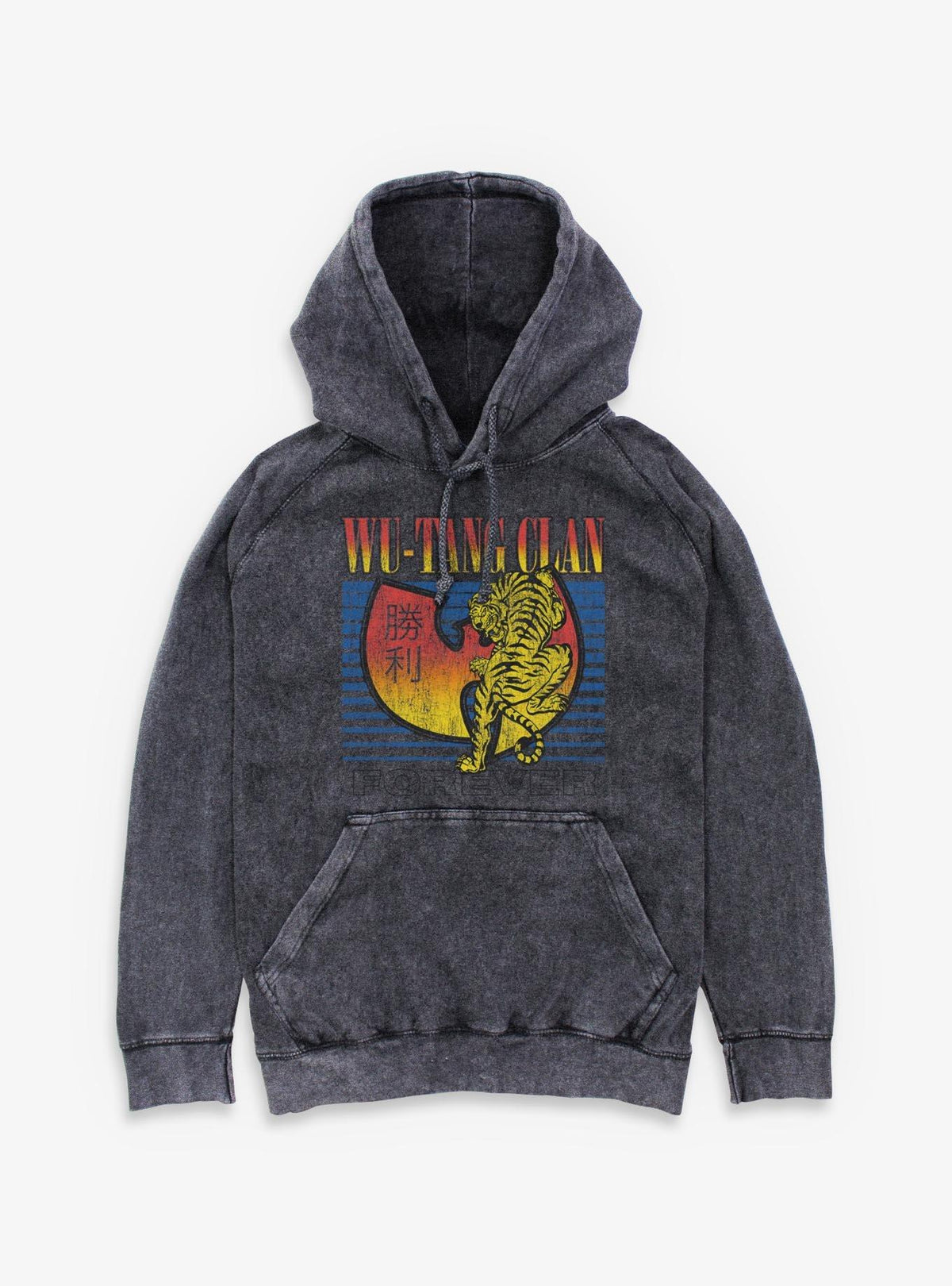 Wu-Tang Clan Forever Tiger Logo Mineral Wash Hoodie