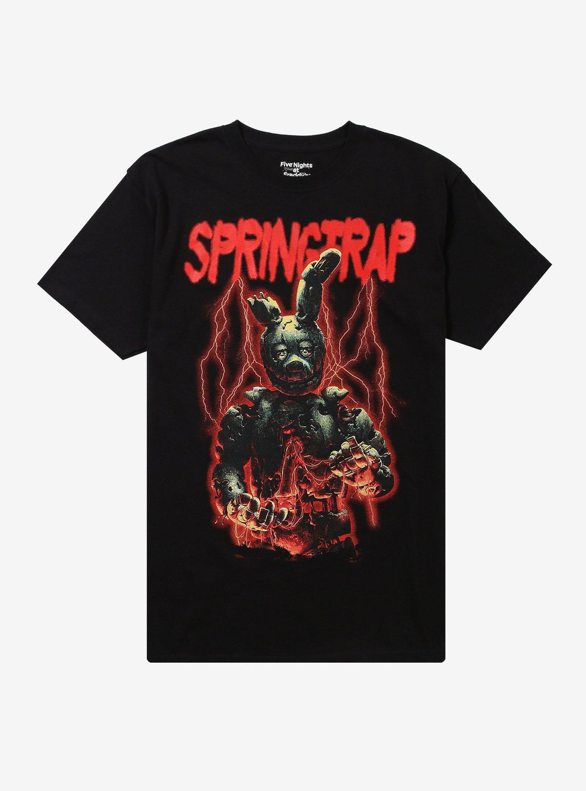 Five Nights At Freddys Springtrap Lightning T Shirt