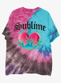 Sublime Fire Heart Tie Dye T Shirt