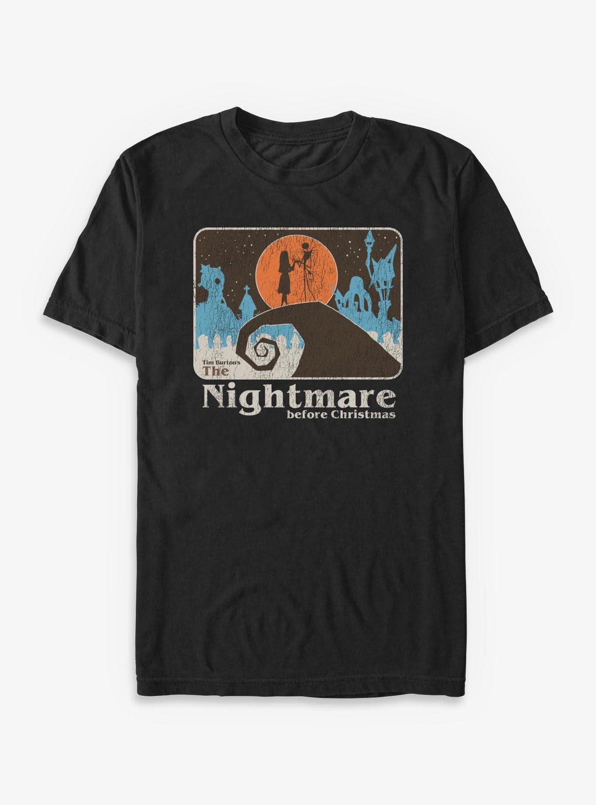 Disney The Nightmare Before Christmas Jack Sally Hill Pose T-Shirt T-Shirt | Best-Selling Artwork | Great Gift Idea