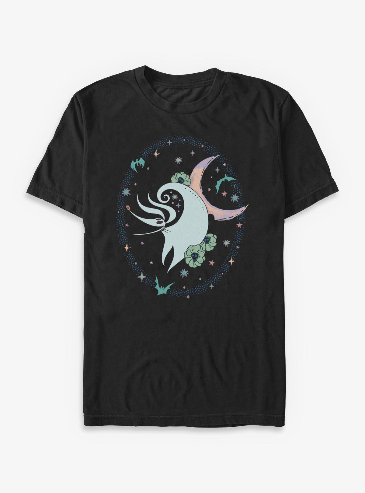 Disney The Nightmare Before Christmas Zero Stars And Flowers TShirt T-Shirt | Holiday Edition | Perfect Holiday Gift