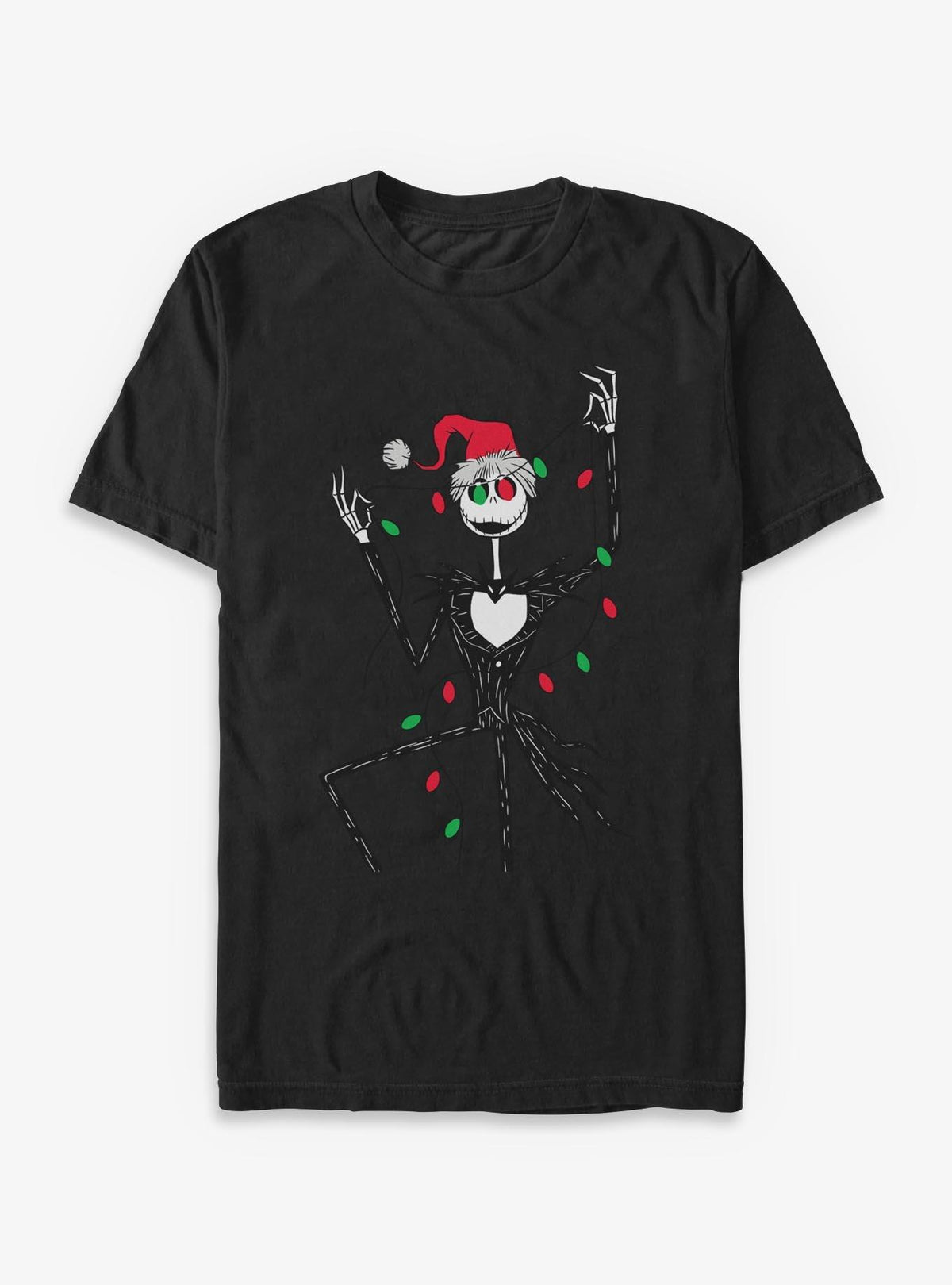 Disney The Nightmare Before Christmas Jack Christmas Lights TShirt T-Shirt | Top Trending Graphic | Perfect Holiday Gift