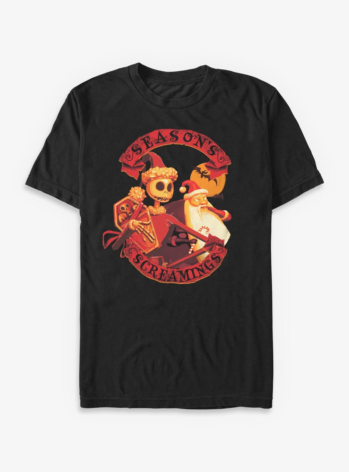 Disney The Nightmare Before Christmas Season's Screamings T-Shirt T-Shirt | Viral Style | High Demand Item