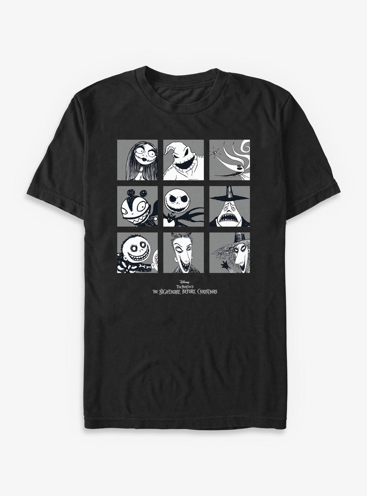 Disney The Nightmare Before Christmas Grid TShirt T-Shirt | Holiday Edition | Limited Christmas Style