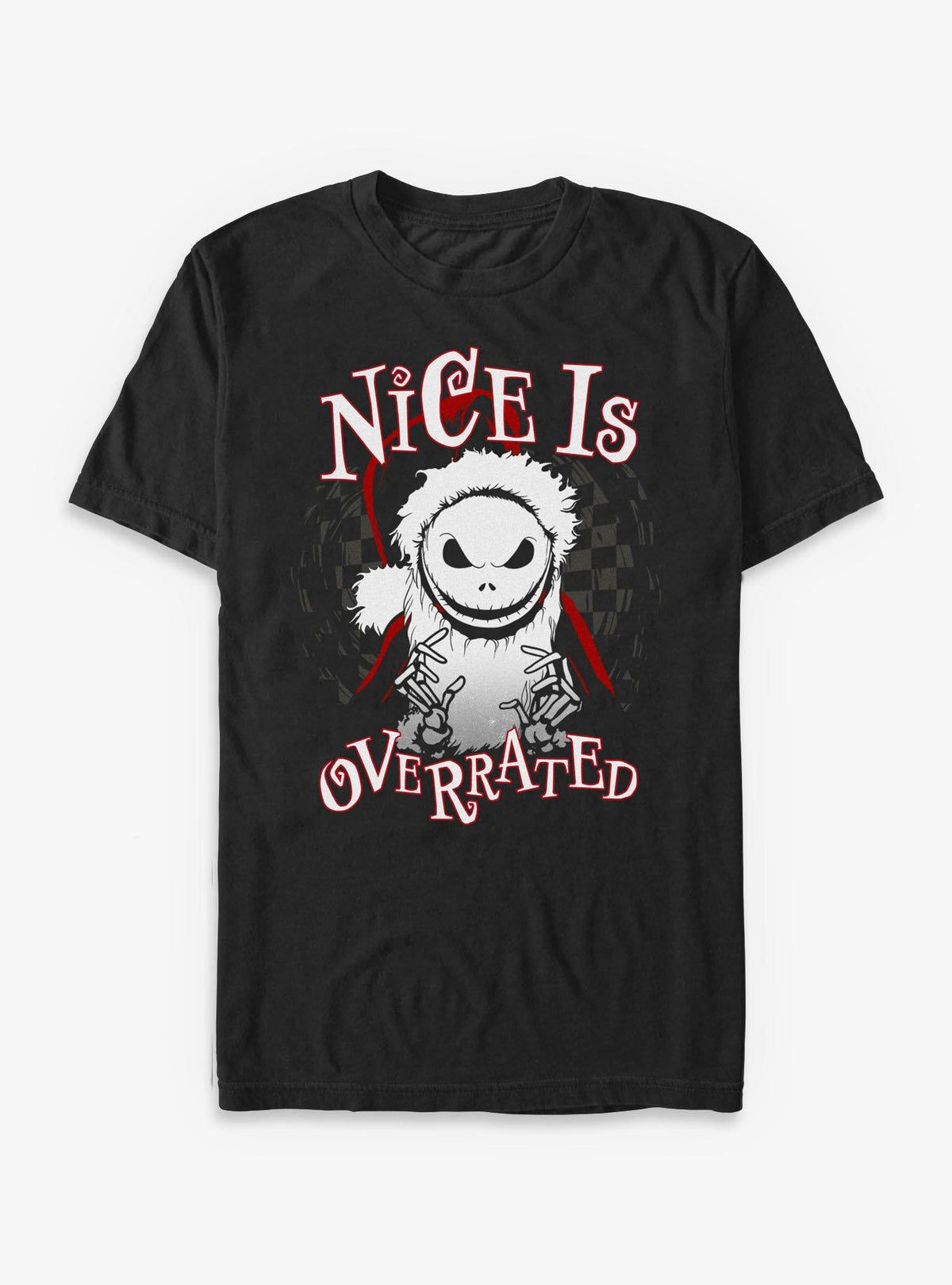 Disney The Nightmare Before Christmas Nice Is Overrated TShirt T-Shirt | Vintage Christmas Look | Top Pick For Gifting