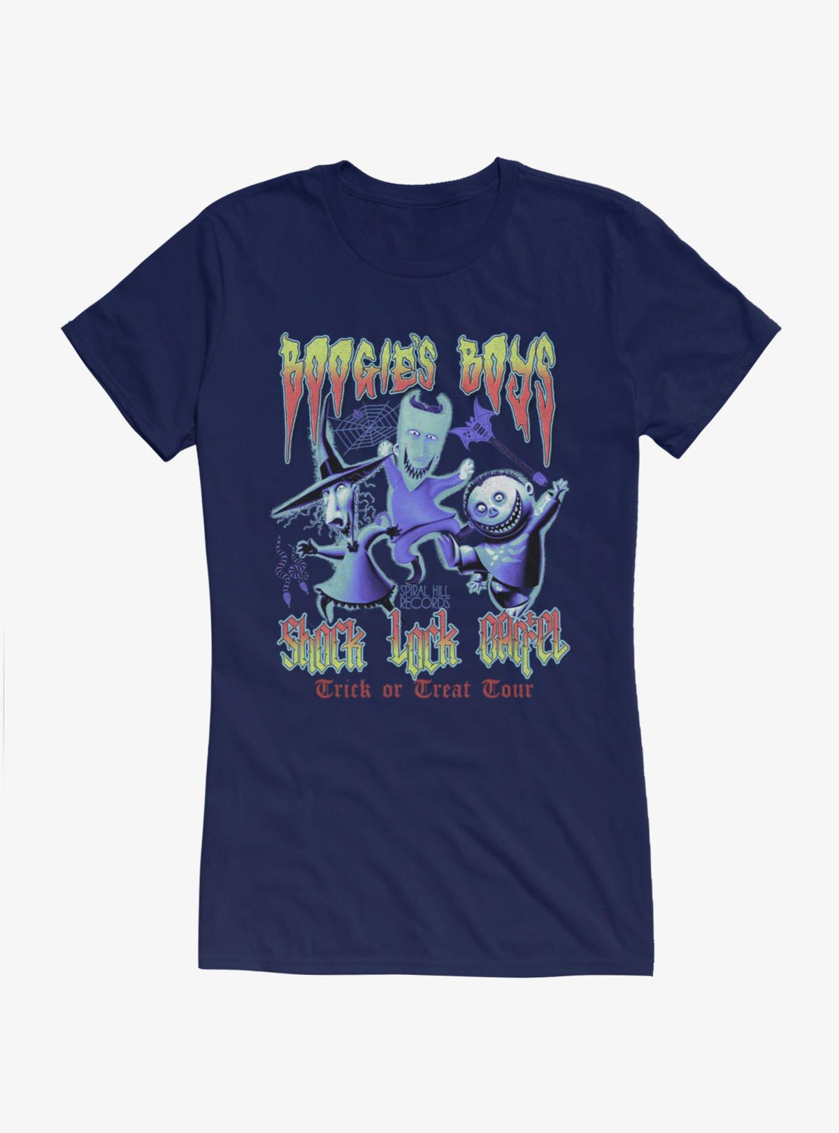 Disney The Nightmare Before Christmas Boogie's Boys Trick Or Treat Tour Girls T-Shirt Hot Topic Exclusive