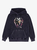 Marvel Spider Gwen Watercolor Logo Mineral Wash Hoodie Hot Topic Exclusive