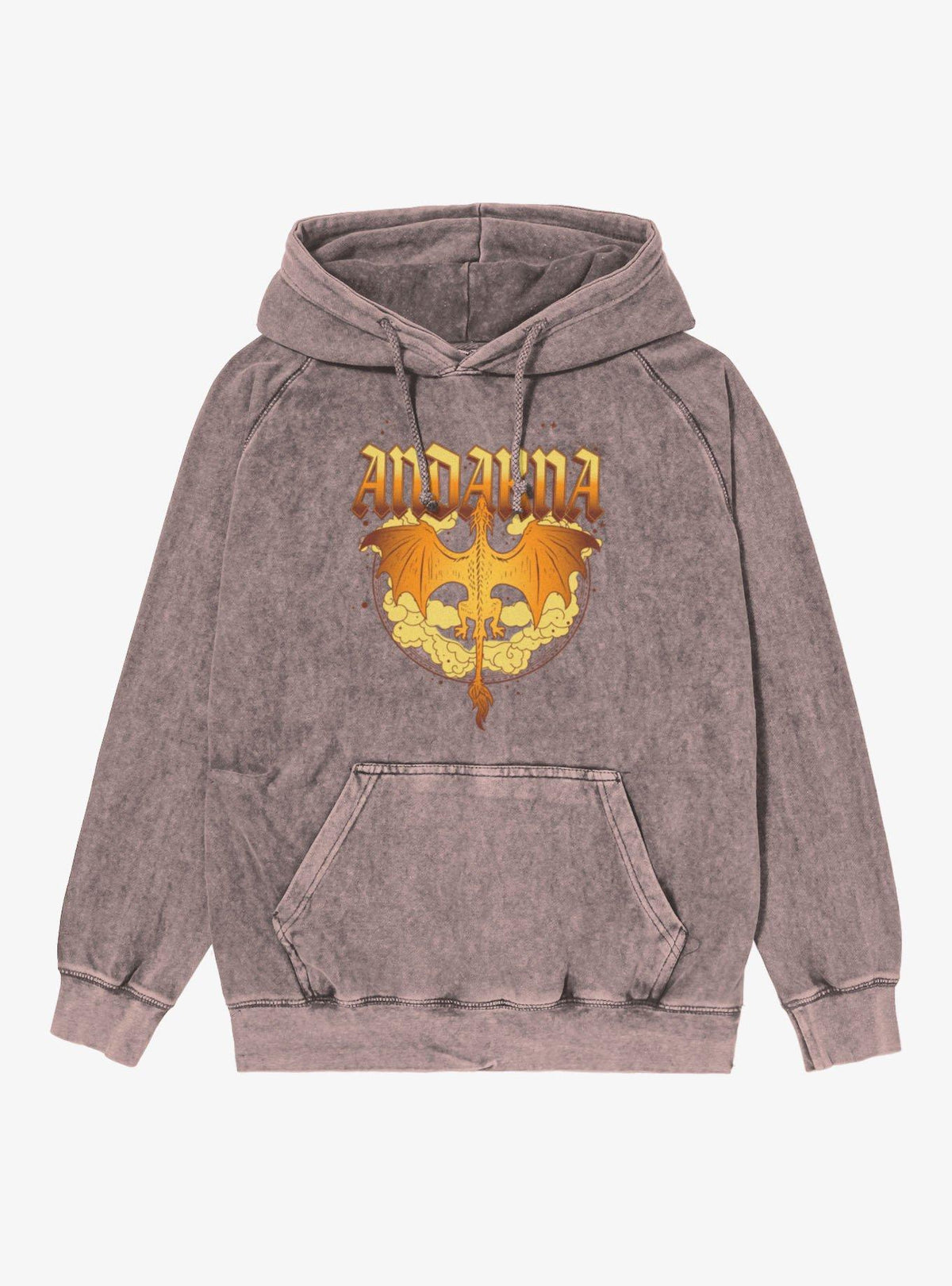 Fourth Wing Andarna Flight Mineral Wash Hoodie Hot Topic Exclusive